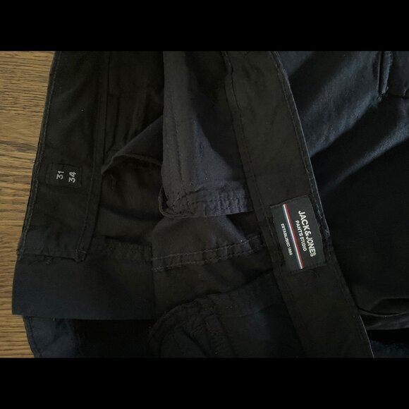 Jack & Jones Men Black Cargo W31 L34 - Picture 5 of 5
